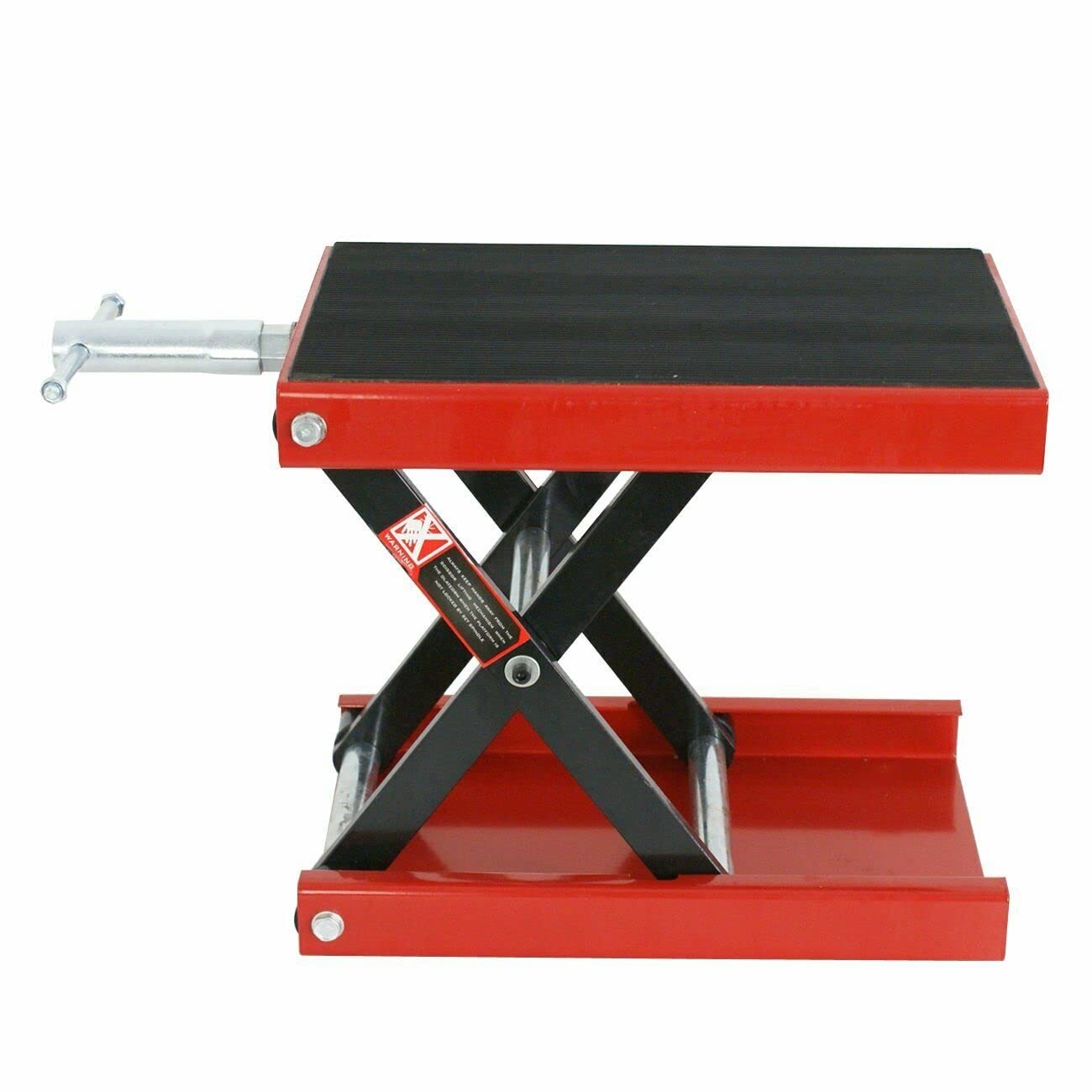 1100LB Motorcycle Scissor Lift Jack - Wide Deck for Scooters & ATVs - Repair & Maintenance Stand