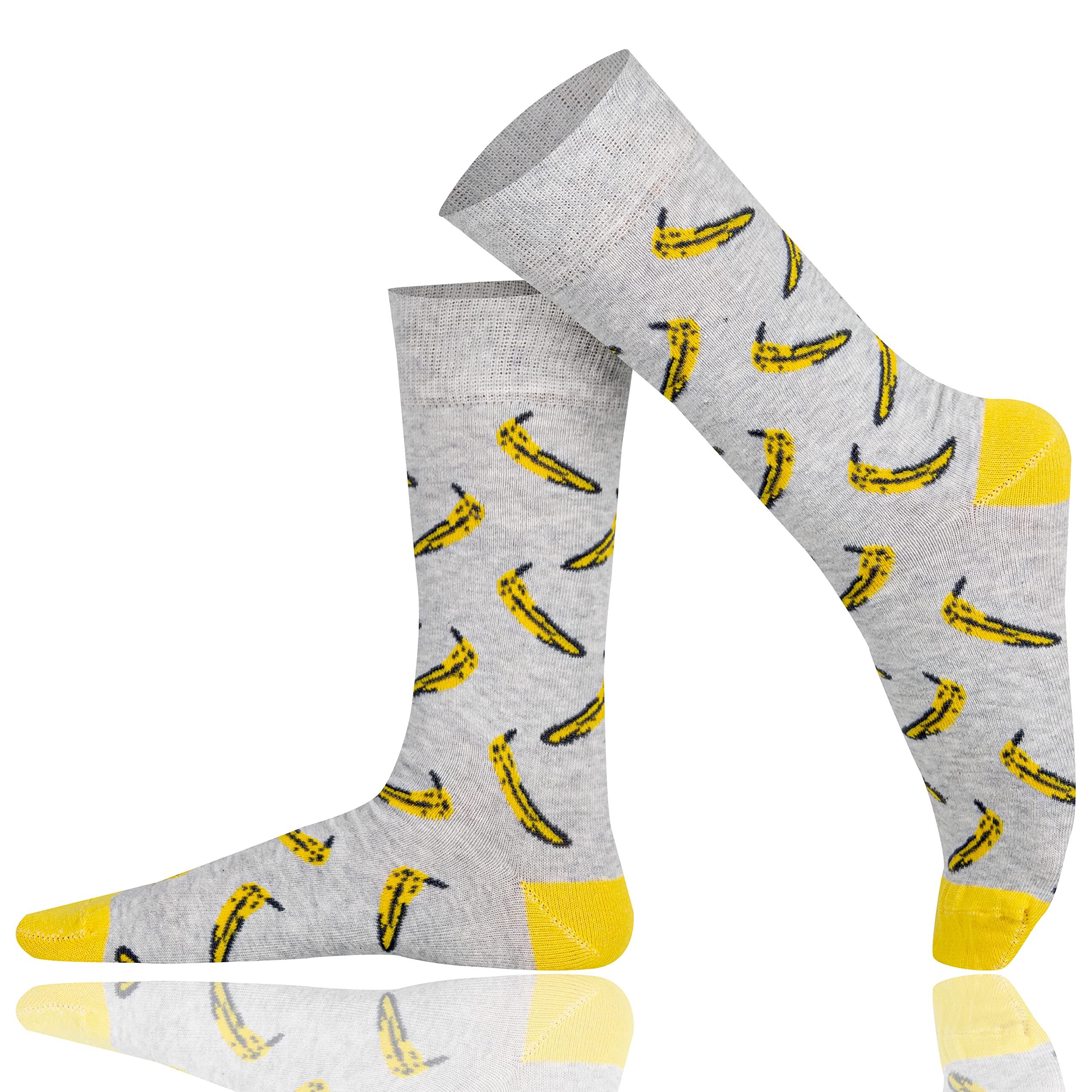 Mysocks® 5 Pairs Men's Argyle Dress Socks - Comfortable & Stylish Formal Socks for Business, Office & Wedding Occasions