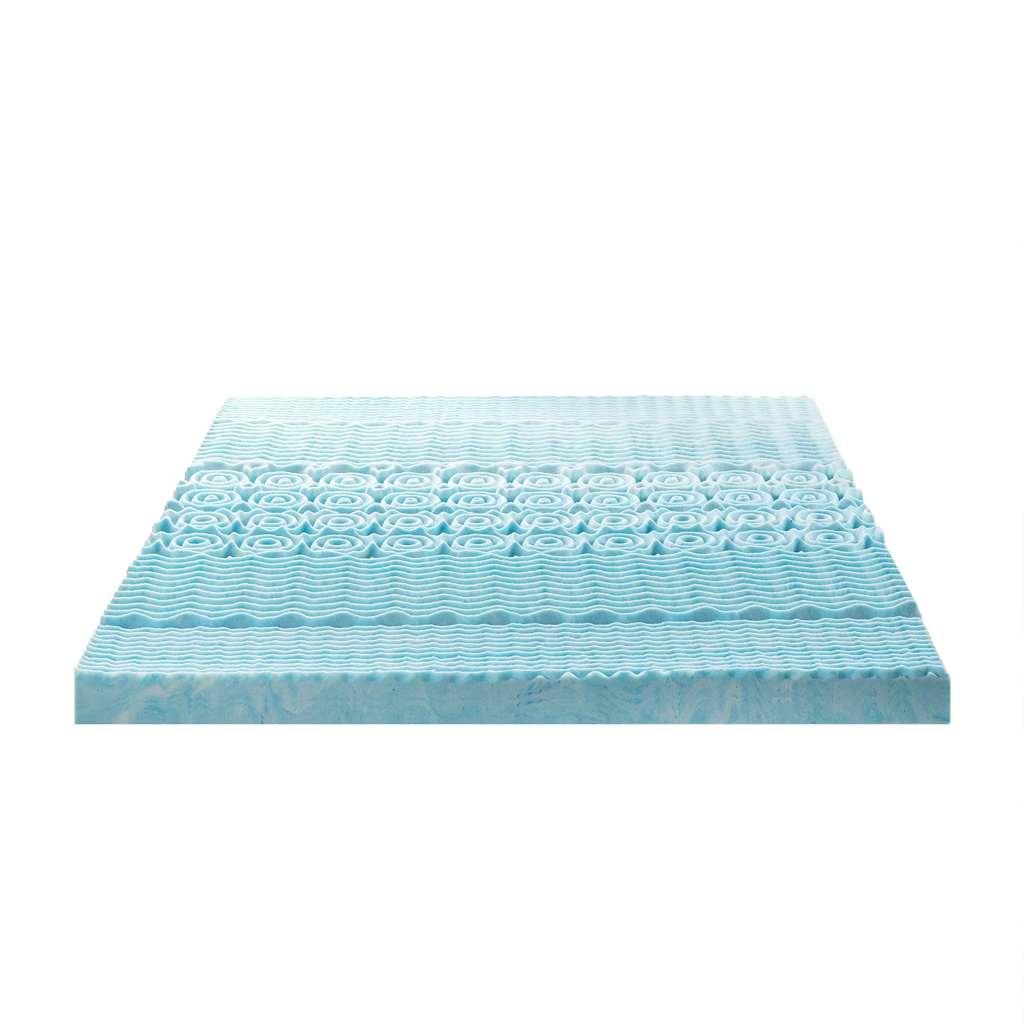 ZINUS 3 Inch Green Tea Cooling Gel Memory Foam Mattress Topper with Zoned Support - Twin Size for Hot Sleepers | Cooling Bed Topper for Summer Nights & Pressure Relief