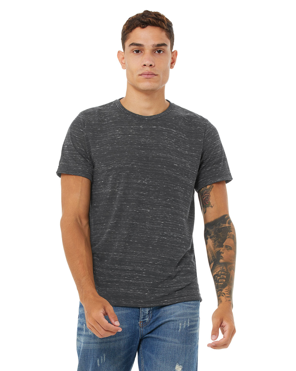 Bella + Canvas 3650 Unisex Poly Cotton Short Sleeve T-Shirt - Soft Comfortable Crew Neck Tee for Men & Women - Perfect for Casual Wear, Gym, Workout & Everyday Use
