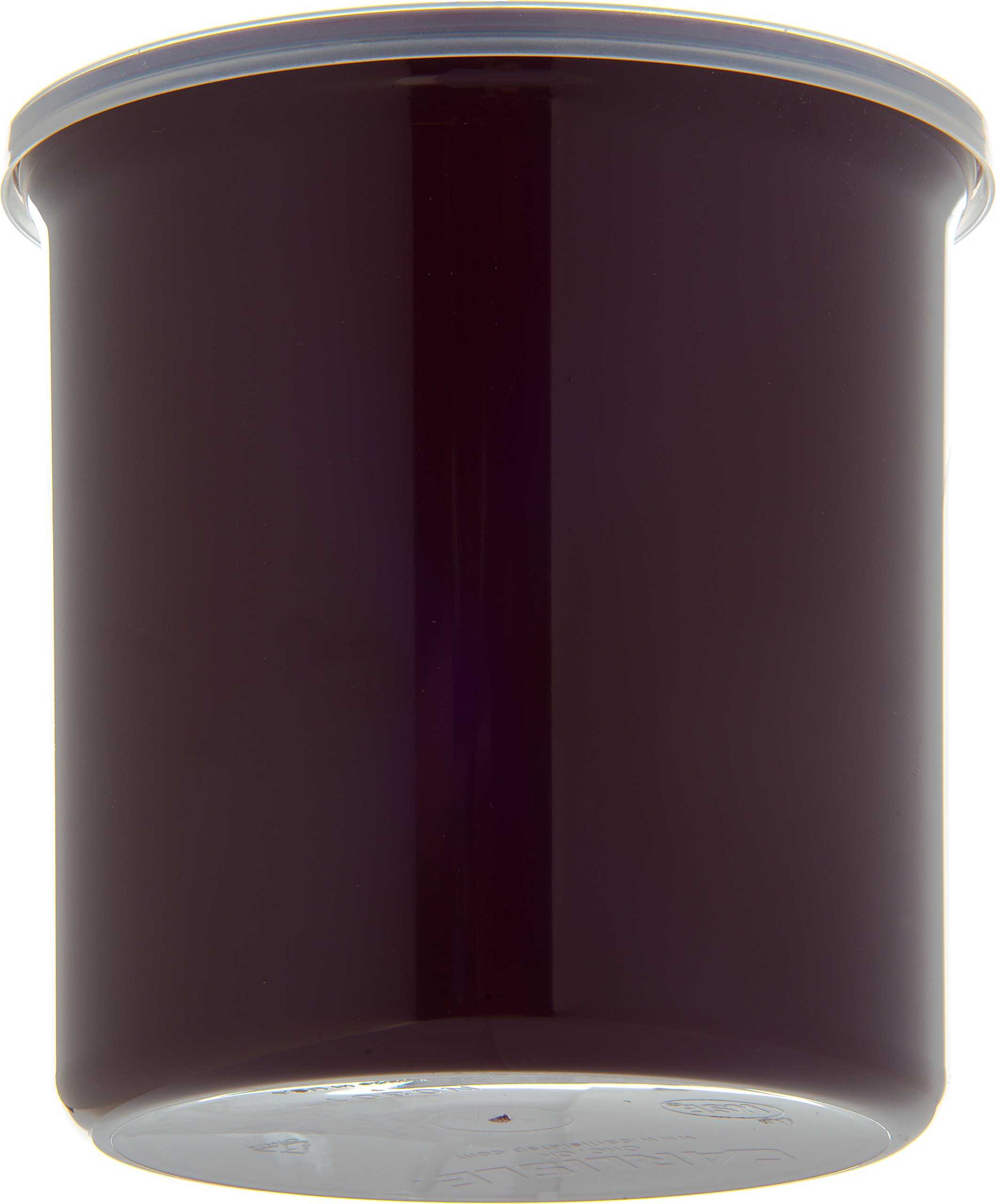 Carlisle 1.2 Quart Classic Round Plastic Food Storage Containers with Lids - 12 Pack Brown - Airtight Kitchen & Restaurant Organization for Meal Prep, Leftovers & Bulk Food Storage