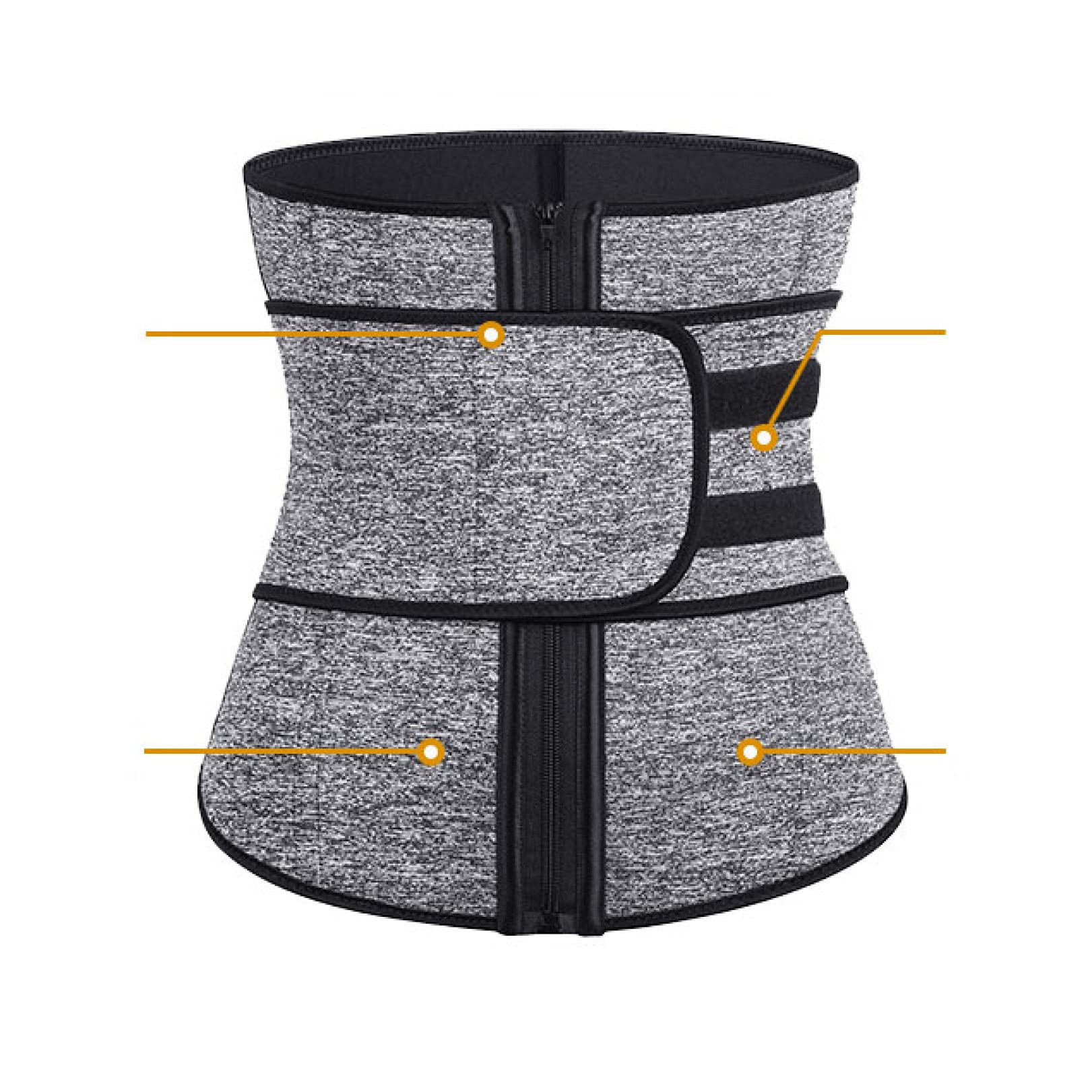 Women's Waist Trainer Corset - Sweat Waist Cincher for Tummy Control & Body Shaping - Sauna & Workout Belly Wrap Trimmer - Perfect for Gym, Yoga & Postpartum Recovery