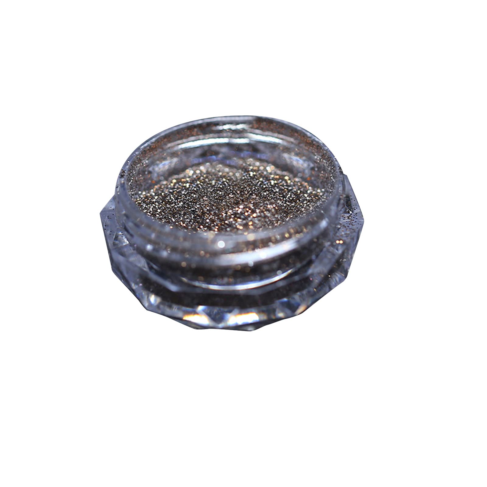 Premium Crystal Diamond Nail Powder - Chrome Shimmer & Iridescent Glitter for Nail Art | Sugar Effect Manicure Decoration | Gold Brown Fine Powder for Professional Salon & DIY Home Nail Designs