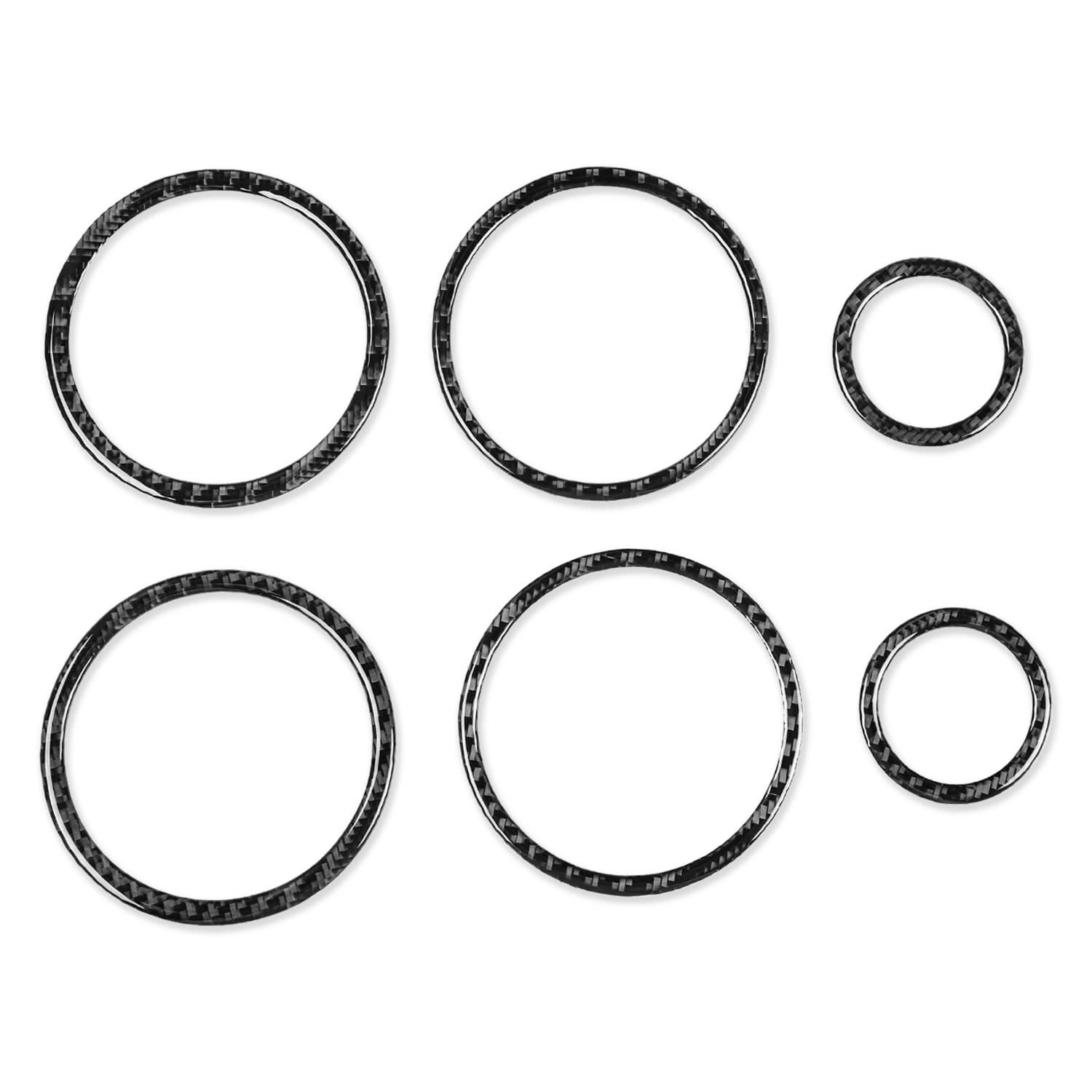 Genuine Carbon Fiber Door Speaker Cover Trim for Toyota Supra A90 (2019-2022) - 6pc Set - Premium Car Interior Accessories for Enhanced Style & Sound Quality