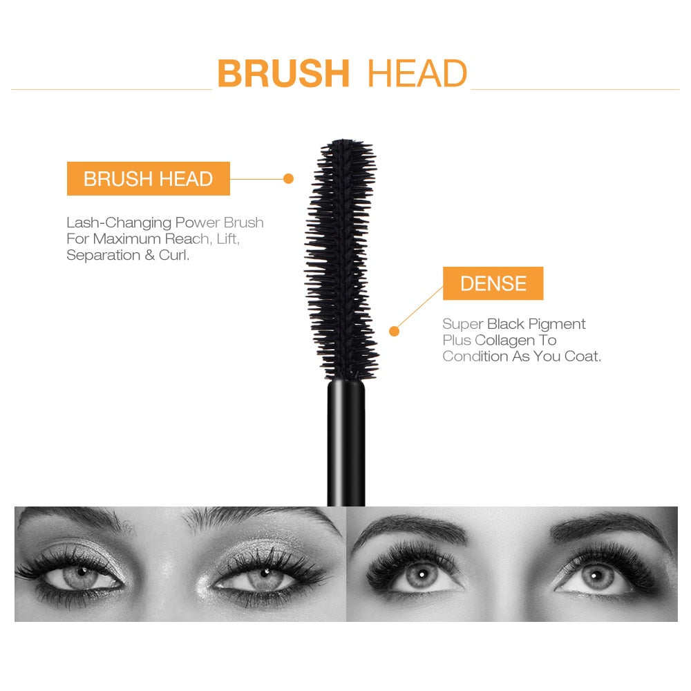 3D Eyelash Extension Mascara - Volumizing & Lengthening for Dramatic Lashes - Perfect for Parties, Weddings & Special Occasions