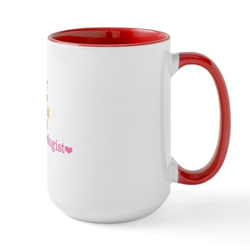 White/Red Inside - Ophthalmologist Large Mug