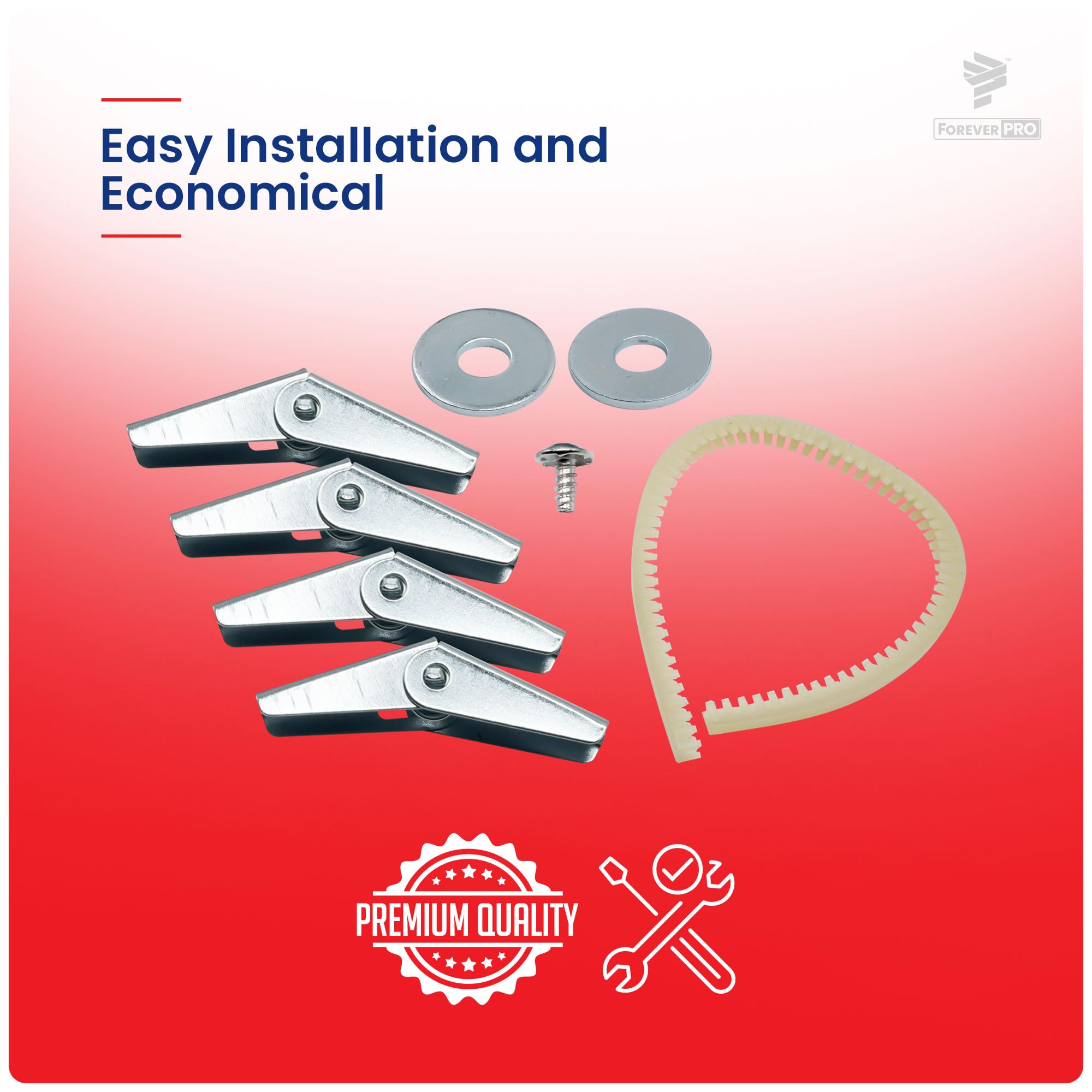 ForeverPRO 8205948 Universal Mounting Hardware Kit for Whirlpool Microwave - Compatible with Models 1174052, AH989071, EA989071, PS989071 | Easy DIY Installation for Kitchen Appliances