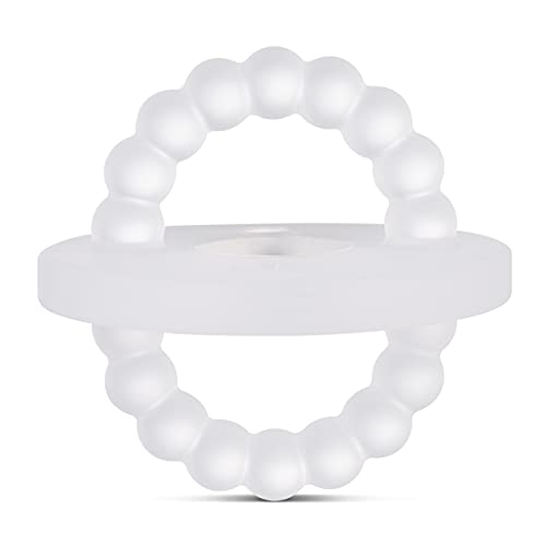 Ryan and Rose Cutie Bit Teether (Clear) - BPA-Free Baby Teething Toy for Soothing Sore Gums - Perfect for Infants & Toddlers at Home or On-the-Go