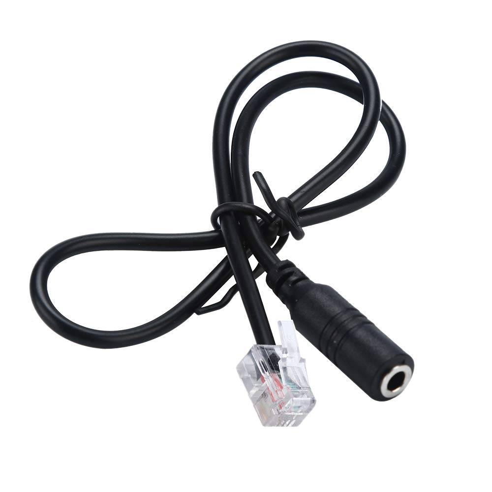Kamay RJ9 to 3.5mm Female Headphone Adapter Converter - Compatible with Office Phones, Computers & Headsets for Hands-Free Calls & Audio Connectivity