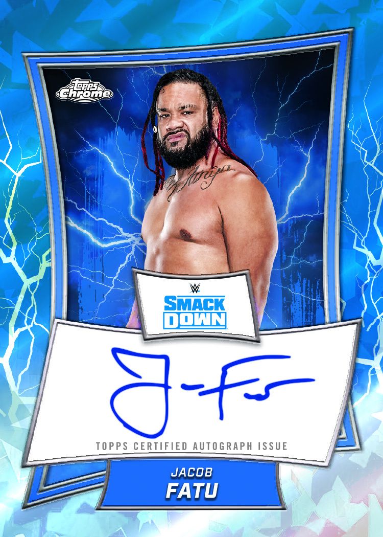 2025 Topps Chrome Sapphire WWE Hobby Box - Premium Wrestling Trading Cards for Collectors & Fans - Perfect for Display, Trading, and Investment