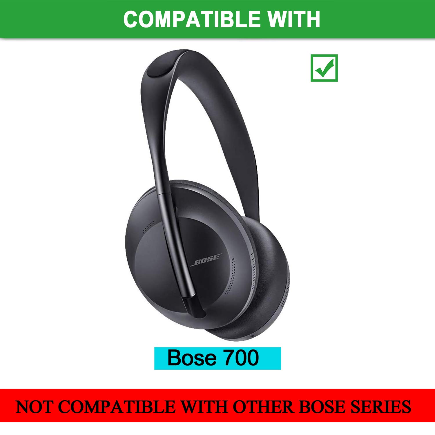 Premium Replacement Earpads for Bose Noise Cancelling Headphones 700 - Protein Leather & Memory Foam Cushions (White) | Comfort Upgrade for Bose NC700 Wireless Bluetooth Headphones | Perfect for Travel, Work & Home Use