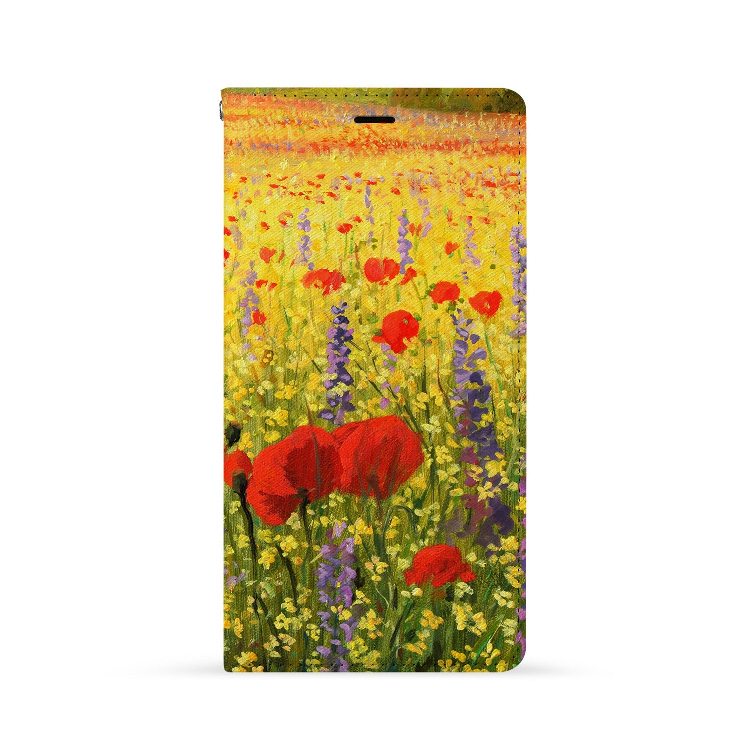 Premium iPhone Wallet Case with Oil Painting Flower Design - Slim Protective Cover for iPhone 12/13/14 Pro Max - Perfect for Everyday Use, Travel & Gift Giving