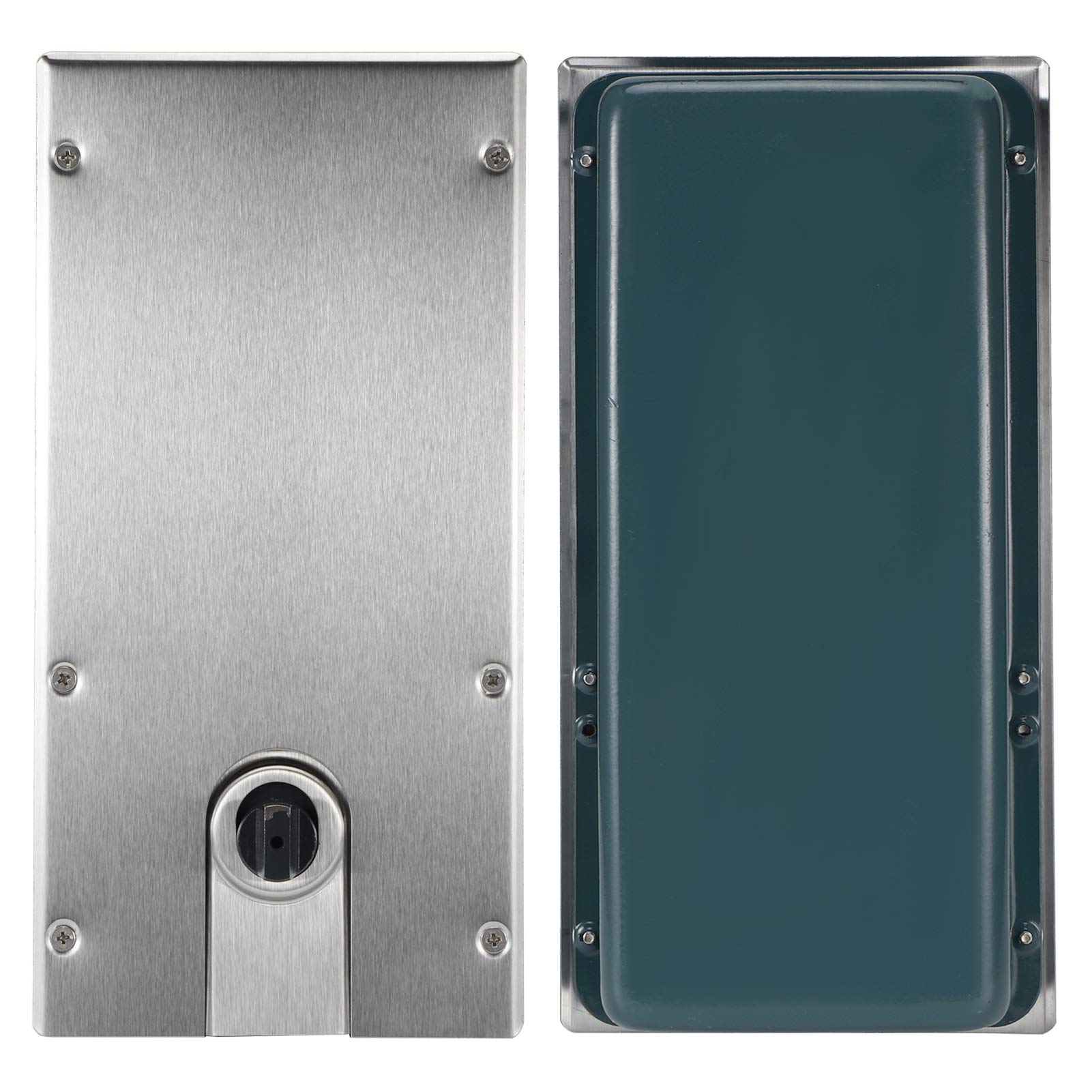 Fireproof Glass Door Hinge with Hydraulic Buffer - Universal Steel Floor Spring Closer for Home & Commercial Glass Doors - Perfect for Offices, Hotels, and Residential Entrances