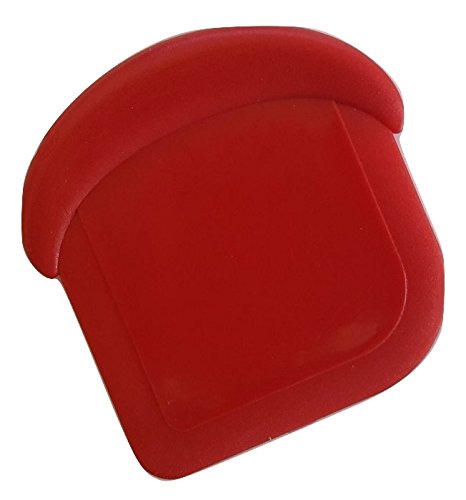 Best Nylon Pot and Pan Scraper - Durable Kitchen Tool with Ergonomic Handle (Red) - Perfect for Non-Stick Cookware Cleaning and Food Residue Removal