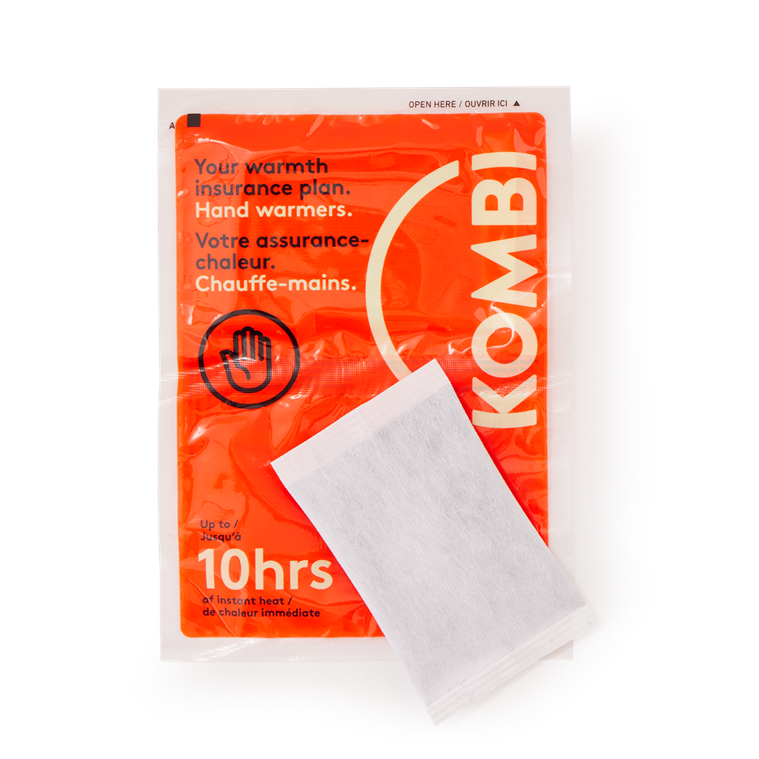 Kombi Hand Warmers 10 Pack - Reusable & Long-Lasting Heat Pads for Winter Outdoor Activities, Hunting, Skiing & Cold Weather