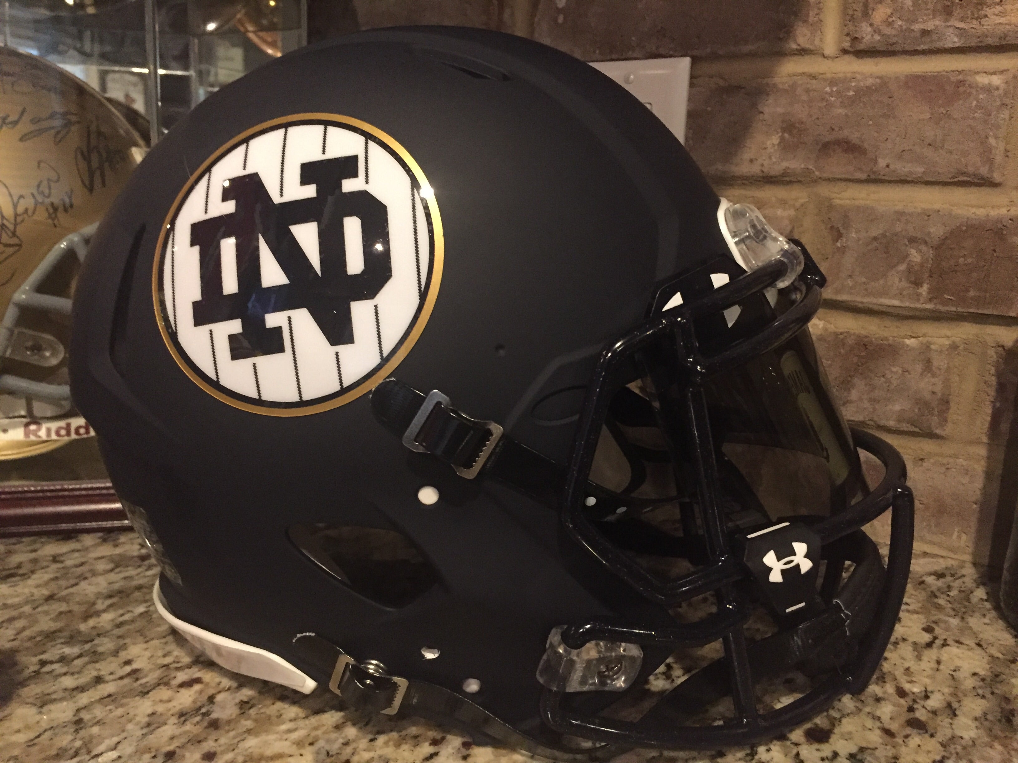 Authentic Riddell Speed Football Helmet - Notre Dame 2018 Shamrock Series Limited Edition | Perfect for Game Day, Collectibles, and Sports Memorabilia Displays