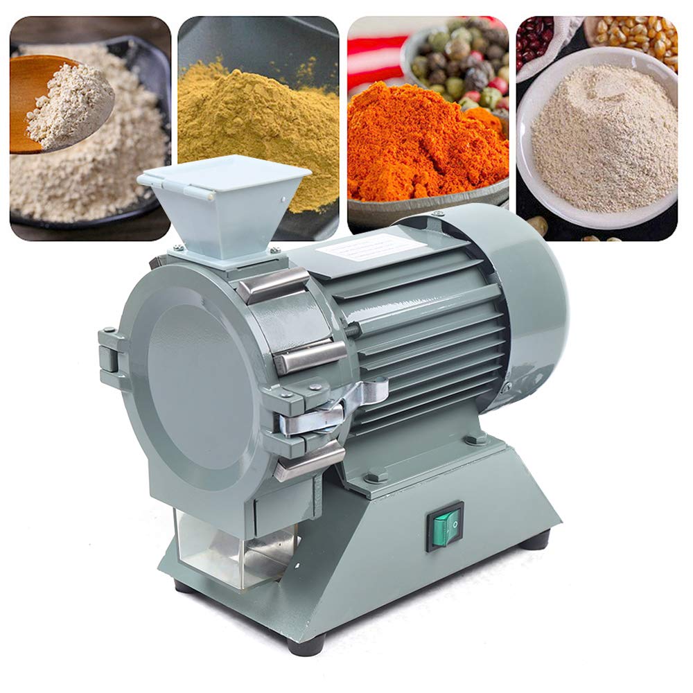 50g Electric Spice Mill Grinder - 110V Mini Grain Mill with 30-120 Mesh Powder Machine for Coffee, Pepper, Salt - 1400 RPM for Home, Restaurant & Commercial Use - Perfect for Kitchen, Bakery & Coffee Shop