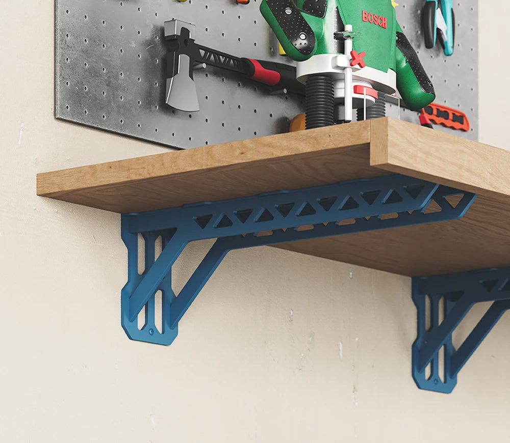 Studly Heavy Duty Workbench Utility Bracket - Sturdy Metal Shelf Brackets for Garage Workshop, Industrial Workbench Support & DIY Storage Shelving