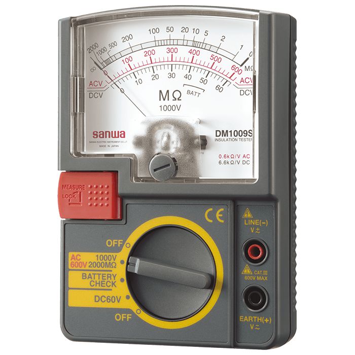 DM1009S 1000V Analog Insulation Tester - Portable Insulation Resistance Meter for Electrical Safety Testing | Perfect for Electricians, HVAC Technicians & Industrial Maintenance