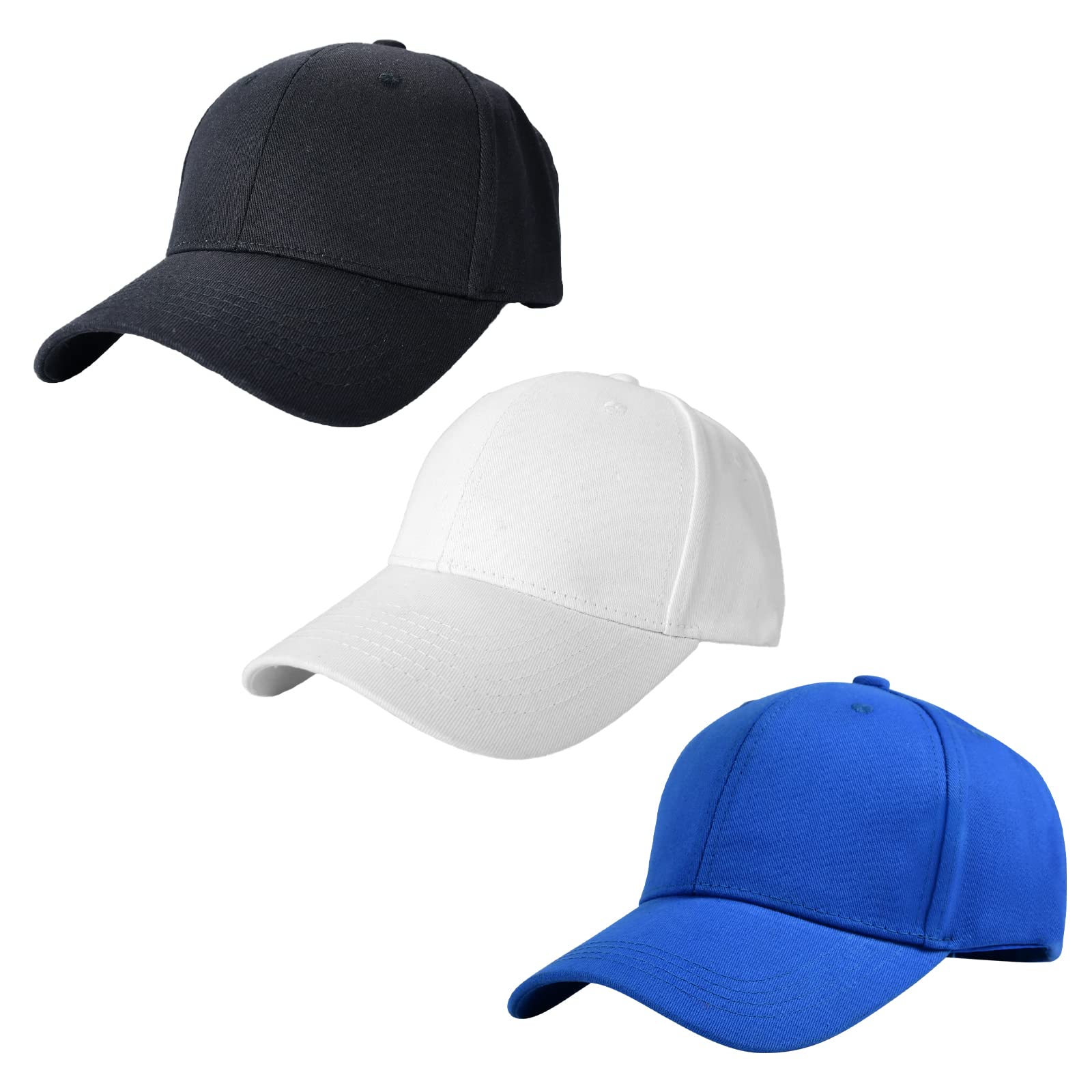 Men's & Women's Cotton Baseball Cap - Adjustable Dad Hat, Classic Low Profile Unisex Golf Hat for Sports, Outdoor & Casual Wear