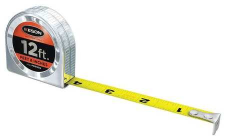 12 ft Tape Measure with 5/8 Inch Blade - Heavy Duty Retractable Measuring Tool for Construction, Carpentry, DIY Projects & Home Improvement