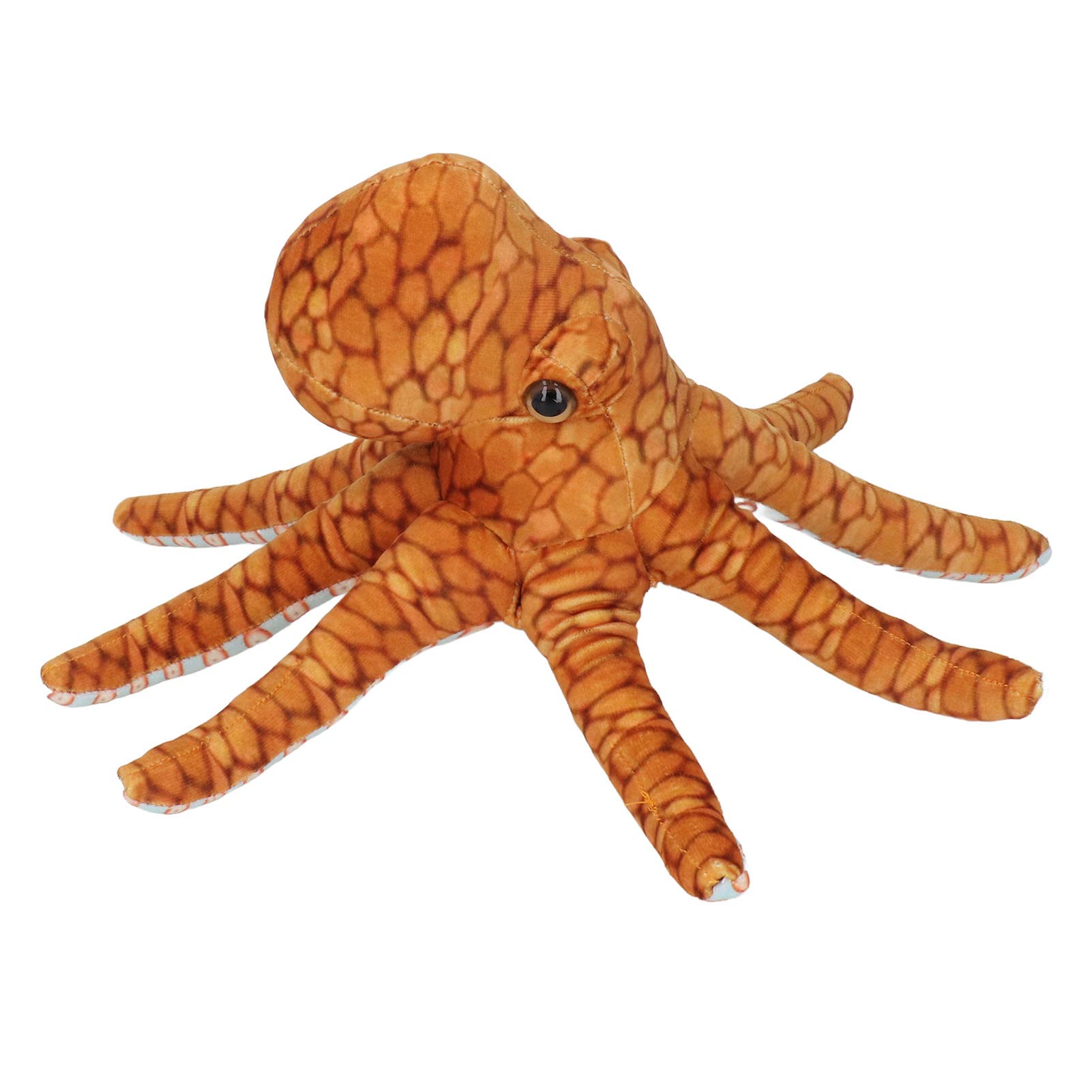 KUIDAMOS Soft Plush Octopus Stuffed Animal Toy - Educational & Imaginative Play, Cute Orange Octopus Plushie for Kids Birthday Gifts (Perfect for Bedtime Cuddles, Classroom Rewards & Sensory Play)