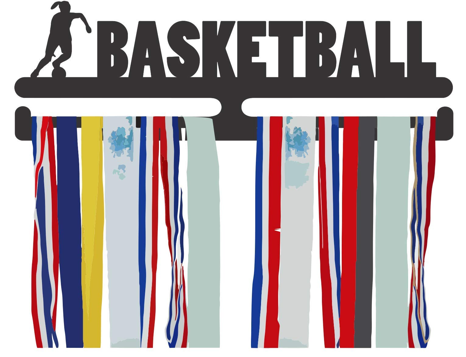Women's Basketball Medal Hanger - Award Display Organizer for Trophies & Medals - Perfect for Sports Awards Ceremony, Bedroom Decor & Basketball Fan Gifts