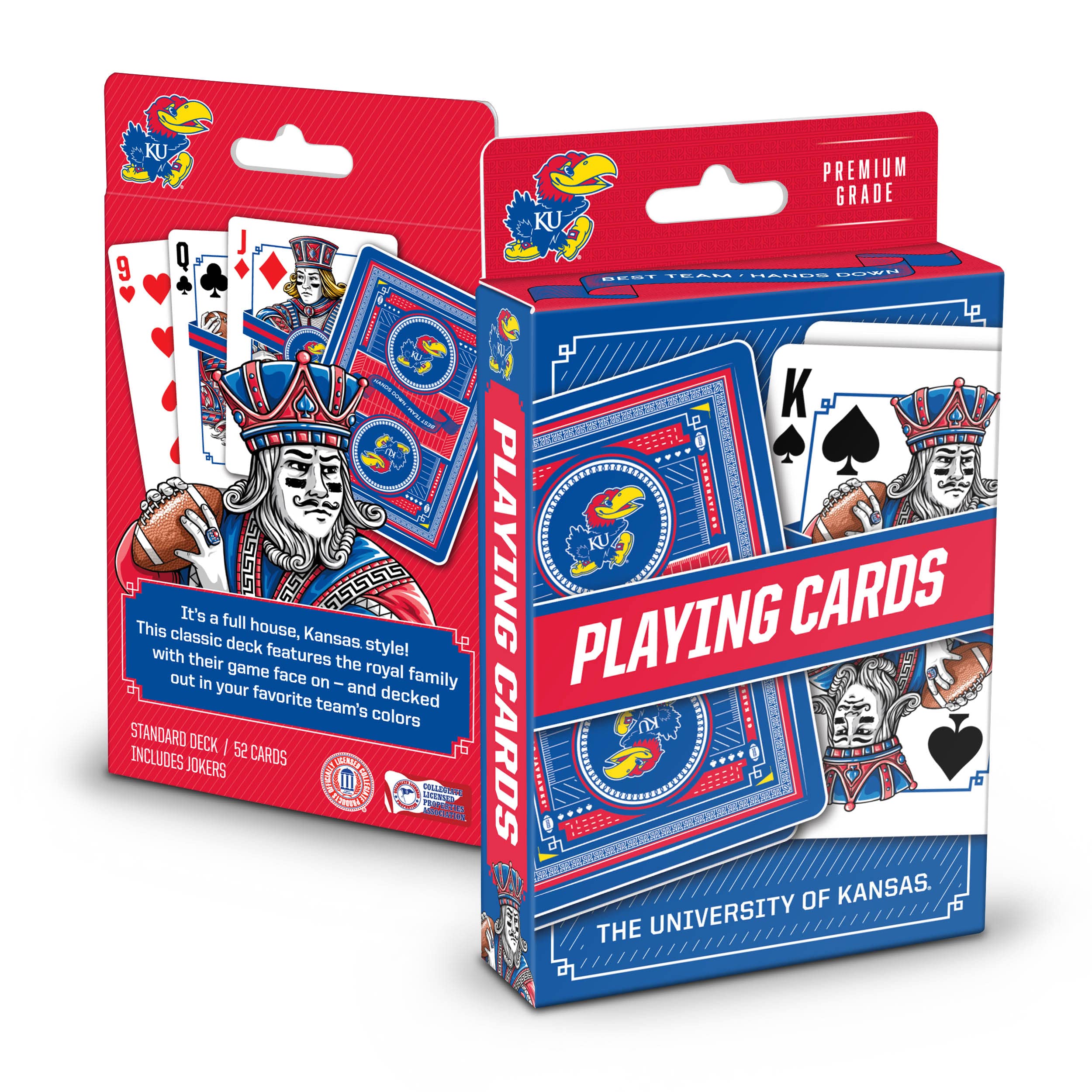 YouTheFan NCAA Classic Series Playing Cards - Premium College Sports Themed Deck for Poker, Blackjack & Magic Tricks - Perfect for Game Nights, Tailgating & Collectors