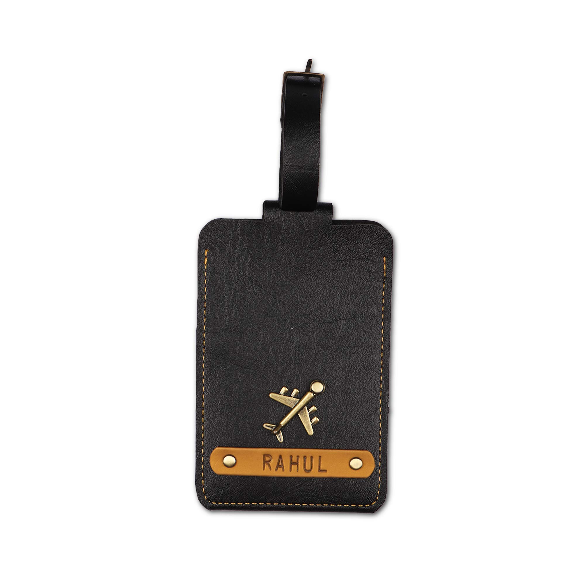 Custom Personalized Luggage Tags with 7 Color Leatherette Labels & 103 Charms - Engraved Name ID Suitcase Tags for Travel - Perfect Gift for Men & Women - Ideal for Airports, Cruises & Business Trips