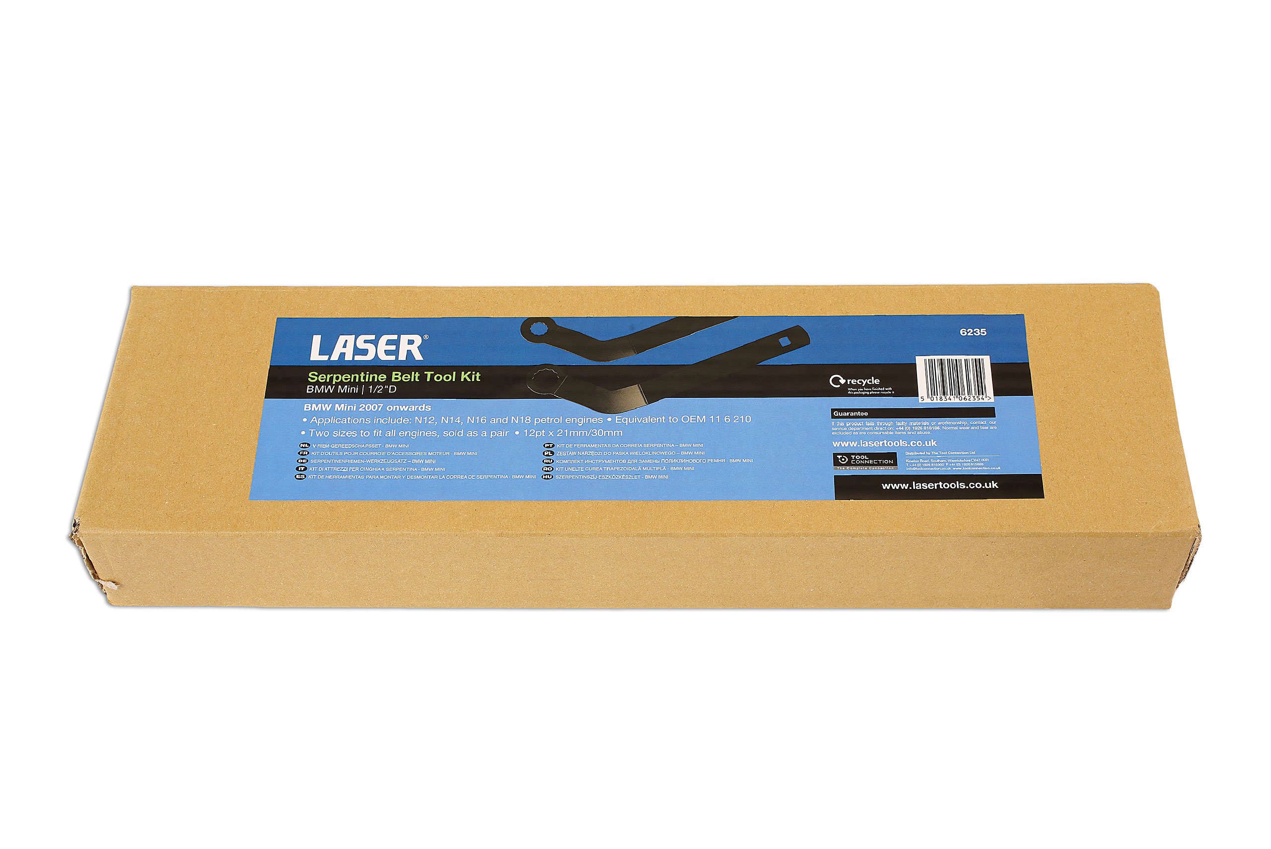 Laser 6235 Serpentine Belt Tool Kit - Professional Belt Removal & Installation Tool Set for Cars, Trucks & SUVs - Perfect for DIY Auto Repairs & Mechanic Use