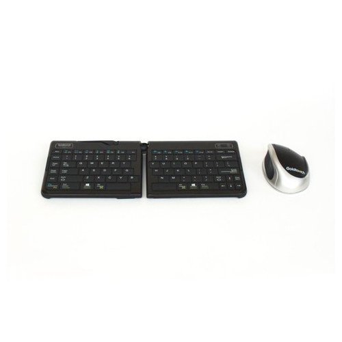 Goldtouch GTMB-0044W Go 2 Mobile Bluetooth Keyboard and Comfort Mouse Bundle - Wireless Ergonomic Combo for Office, Travel & Home Use with Laptop, Tablet & PC