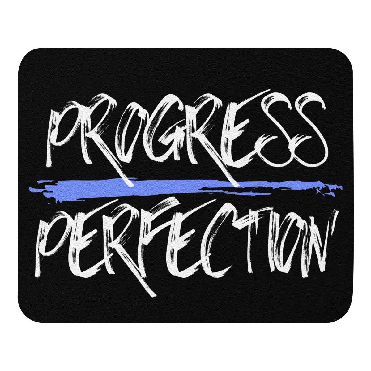 Progress Over Perfection Motivational Mouse Pad - Non-Slip Rubber Base Desk Mat for Office, Gaming & Work from Home