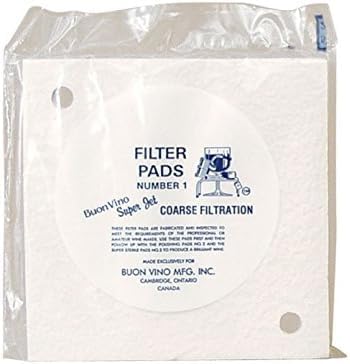 Buon Vino Super Jet Wine Filter Pads 5-Pack (3 Sets) - Coarse Sediment Filters for Home Brewing & Wine Making | Essential Filtration Accessories for Wine Starter Kits | Perfect for Red Wine, Mead & Homemade Brews