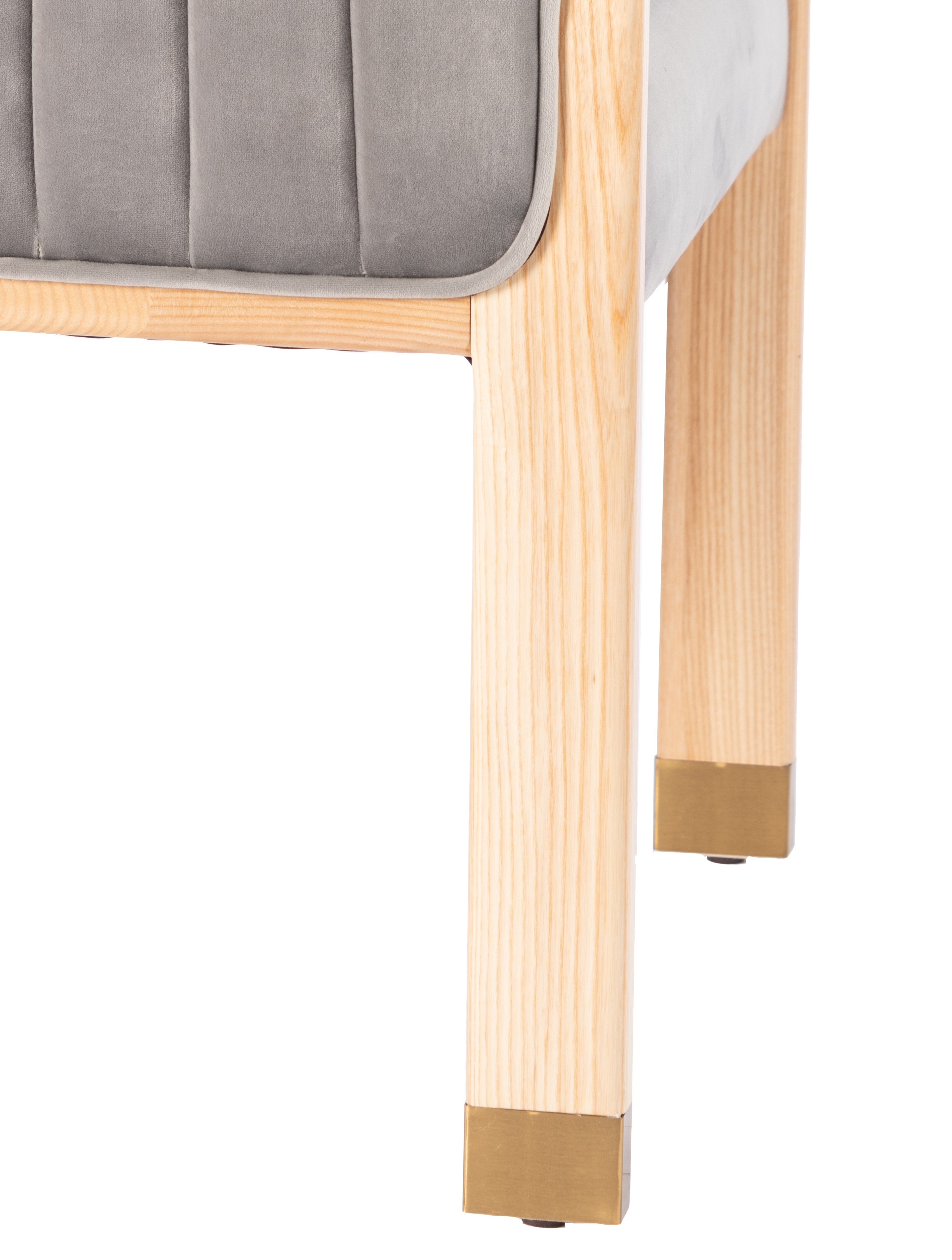 Monaco Dining Chair in Gray - Modern Upholstered Side Chair for Kitchen, Dining Room & Office - Comfortable & Stylish Seating Solution