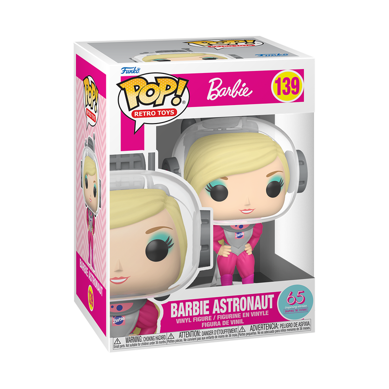 Exclusive Barbie Astronaut Funko Pop #139 with Protective Case - Collectible Doll for Space-Themed Decor, Gifts & Pop Culture Fans