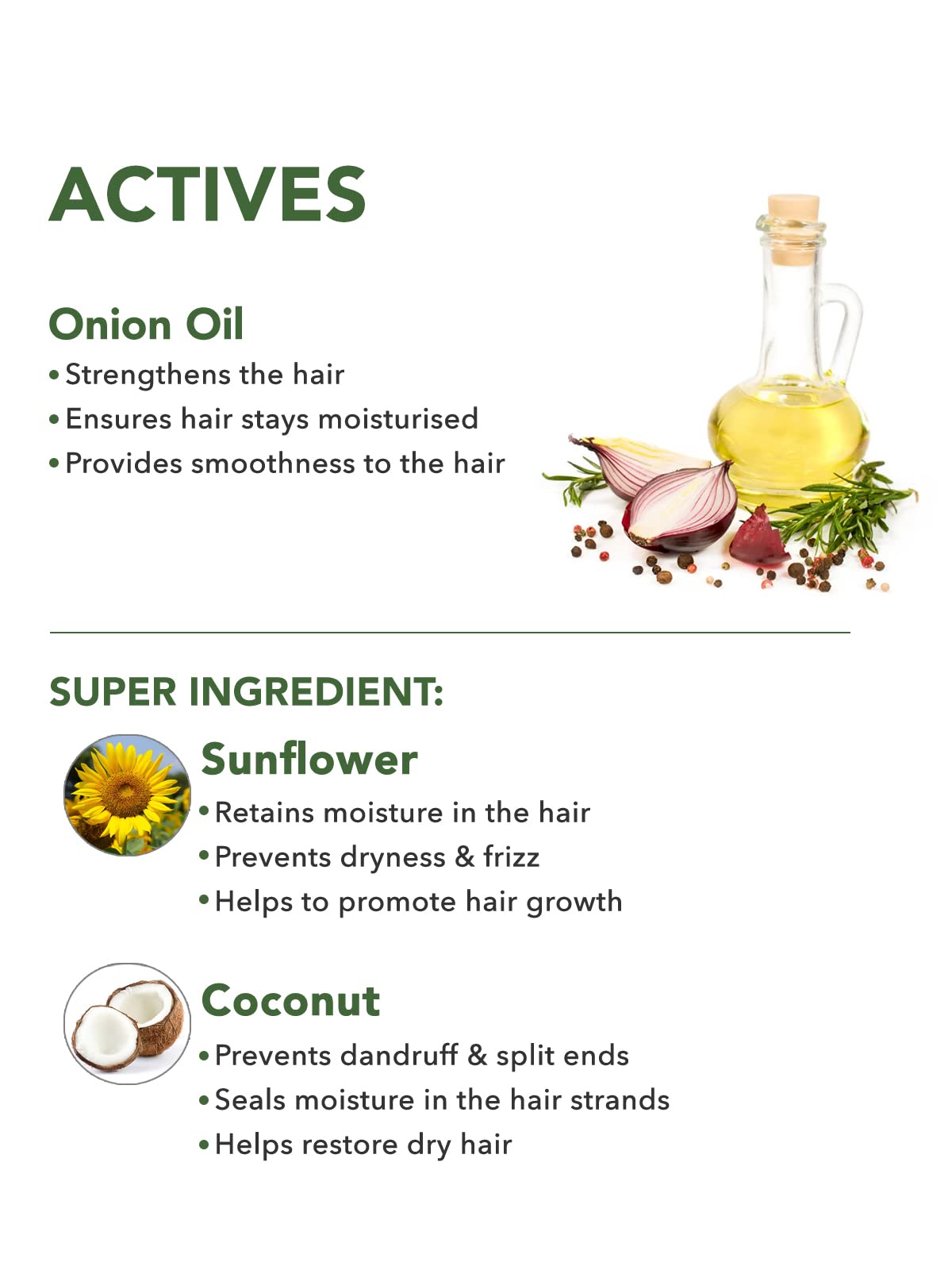 Skivia Onion Oil Hair Conditioner with Sunflower & Coconut Oil - 100ml | Damage Protection for Stronger, Shinier Hair | Unisex Hair Care | Perfect for Daily Use, Split Ends Repair & Heat Styling Protection