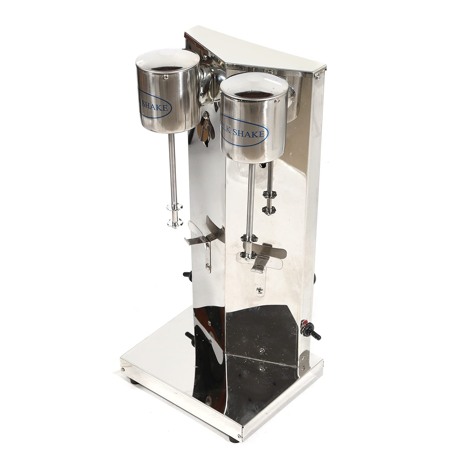 180W Commercial Double Head Milkshake Mixer Blender Machine - Stainless Steel Electric Drink Shaker with 4 Cups for Smoothies, Frappes & Protein Shakes | Perfect for Restaurants, Cafes & Smoothie Bars