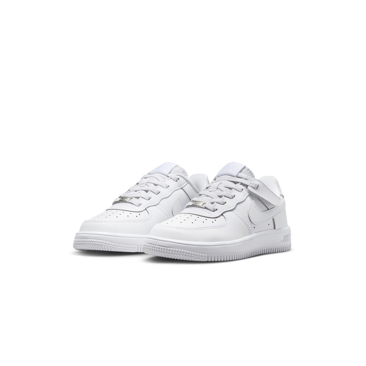 Kids Force 1 Low Easyon 'Triple White' Sneakers - Lightweight Comfortable Athletic Shoes for Boys & Girls - Perfect for School, Sports, and Everyday Wear