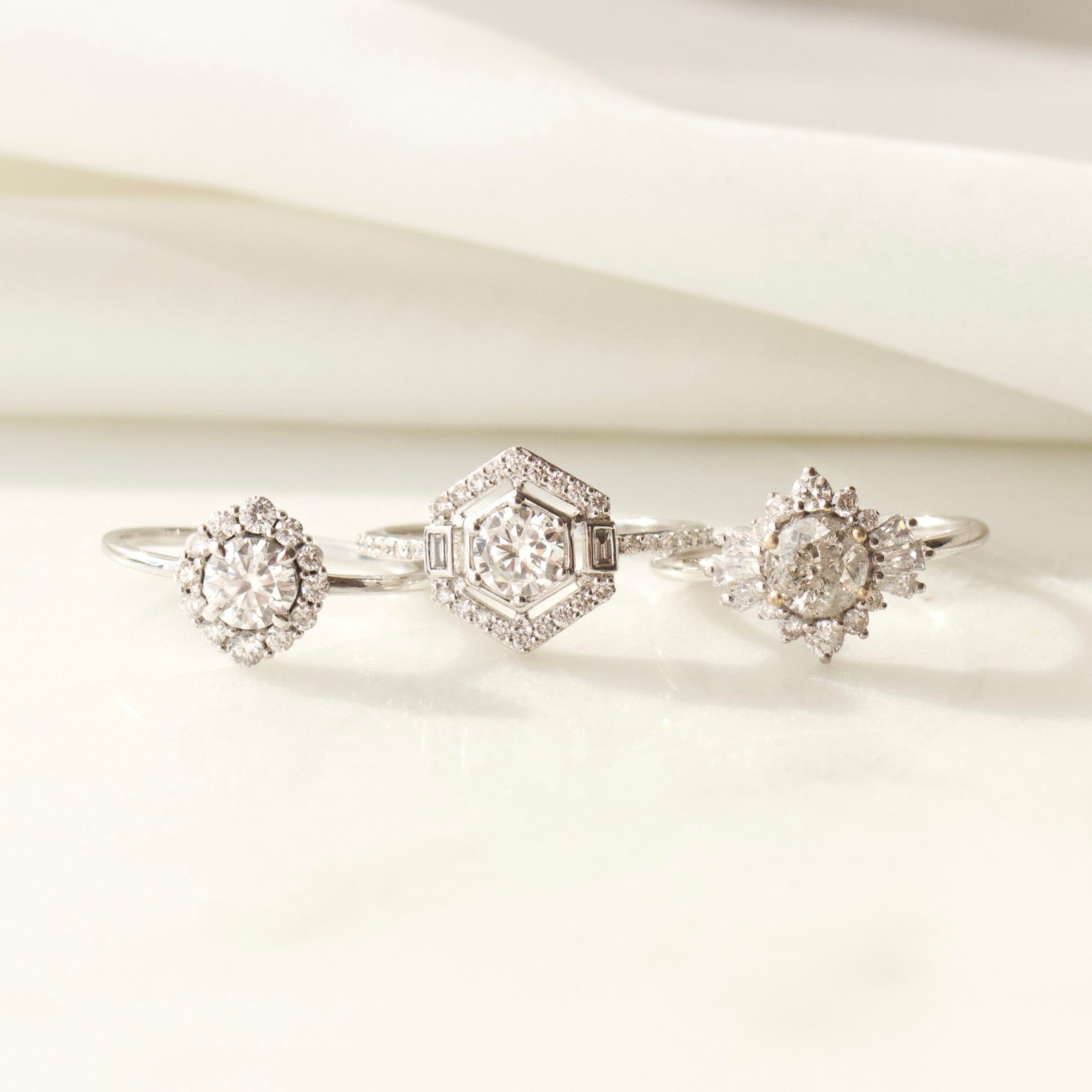 Lab Grown Diamond Ring for Women - UK Size N - Elegant Engagement & Wedding Jewelry for Special Occasions