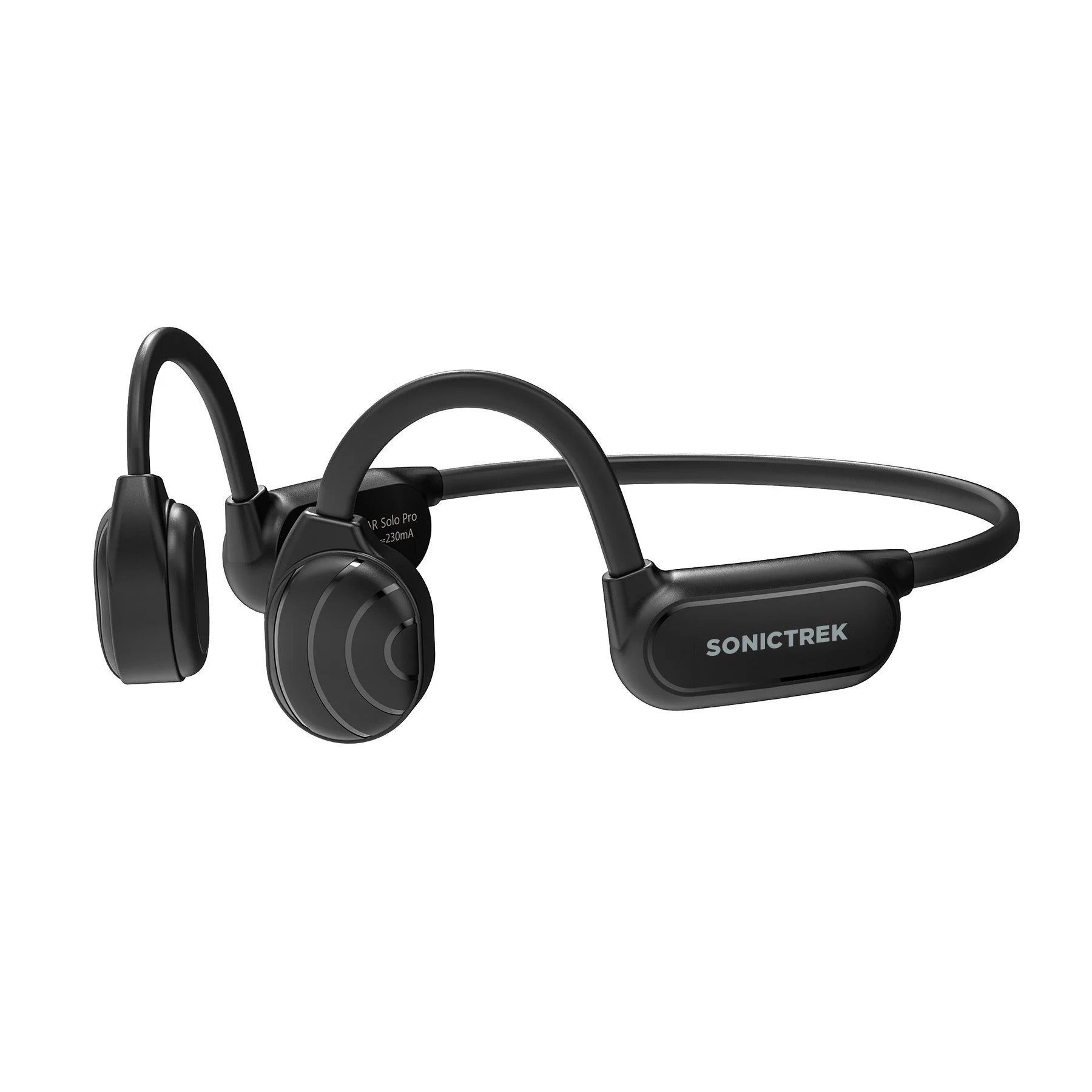 Sonictrek Solo Pro 2 Bluetooth 5.0 Wireless Bone Conduction Headphones for Running, Cycling, Workout - Open-Ear Design for Safety & Comfort