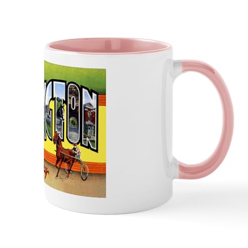White/Pink Inside - Lexington Kentucky Greetings Mug