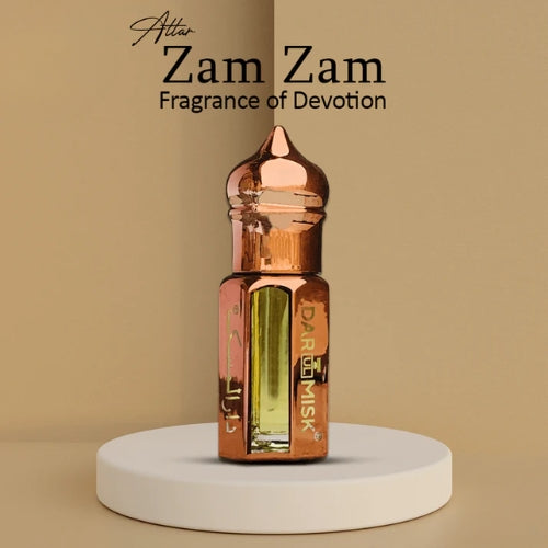 12ml ZAM ZAM Attar Oil - Inspired by Holy Water, Premium Perfume Oil Made in Saudi Arabia | Islamic Fragrance for Prayer, Meditation & Daily Wear