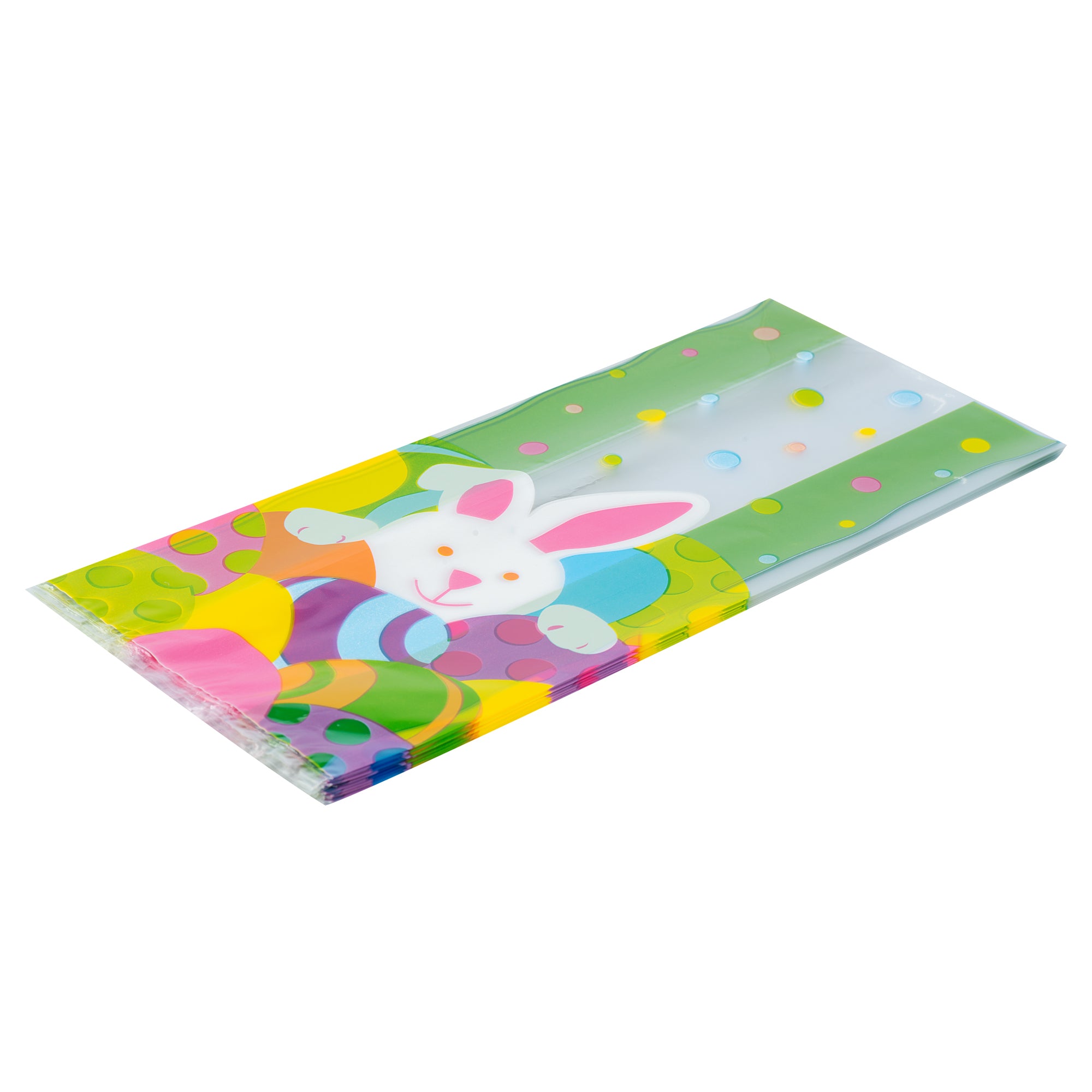 Easter Bunny Plastic Candy Bags - 5 x 3 x 11 Inches Gusseted Stand-Up Pouches (4000 Count Bulk Box) - Perfect for Easter Treats, Party Favors & Holiday Candy Packaging