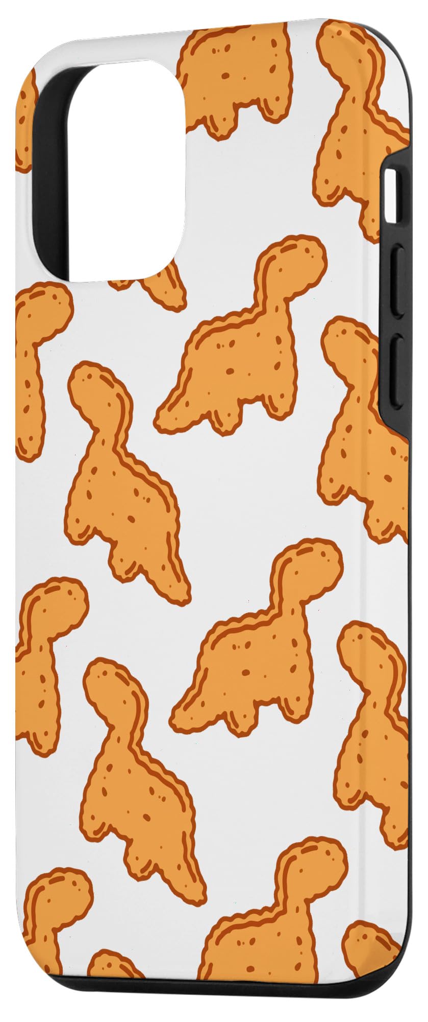 Funny iPhone 12 Mini Case - Cute Dino T-Rex Chicken Nugget Design | Durable Protective Phone Cover for Women & Men | Perfect Gift for Dinosaur Lovers, Kids & Teens | Great for Everyday Use, Work & School