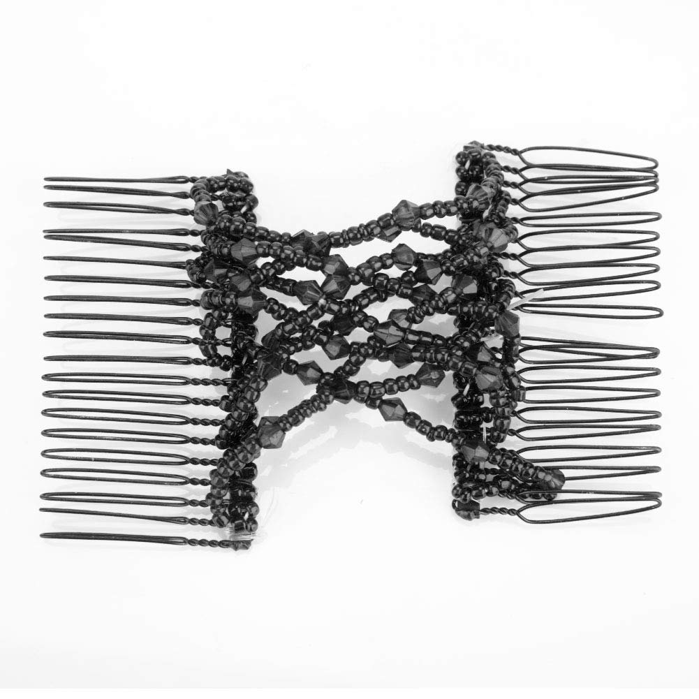 Magic Hair Comb Stretchable Beading Hair Slide for Women - Party & Wedding Accessories