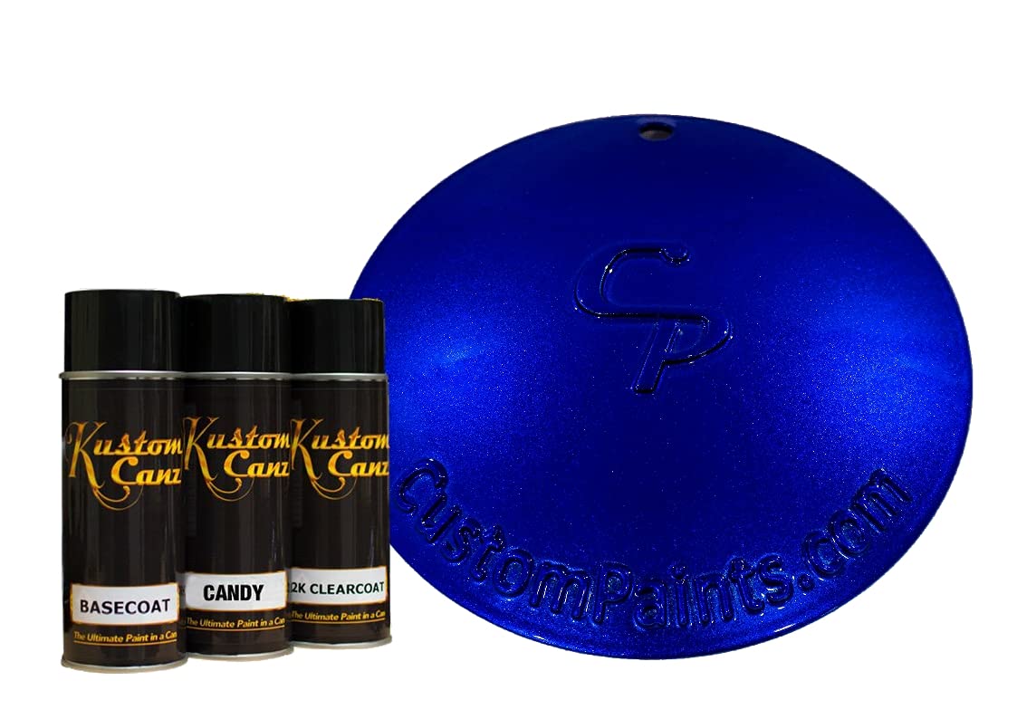 Kustom Canz Candy Blueberry Aerosol Can Kit - Premium Spray Paint for DIY Art, Graffiti & Custom Projects