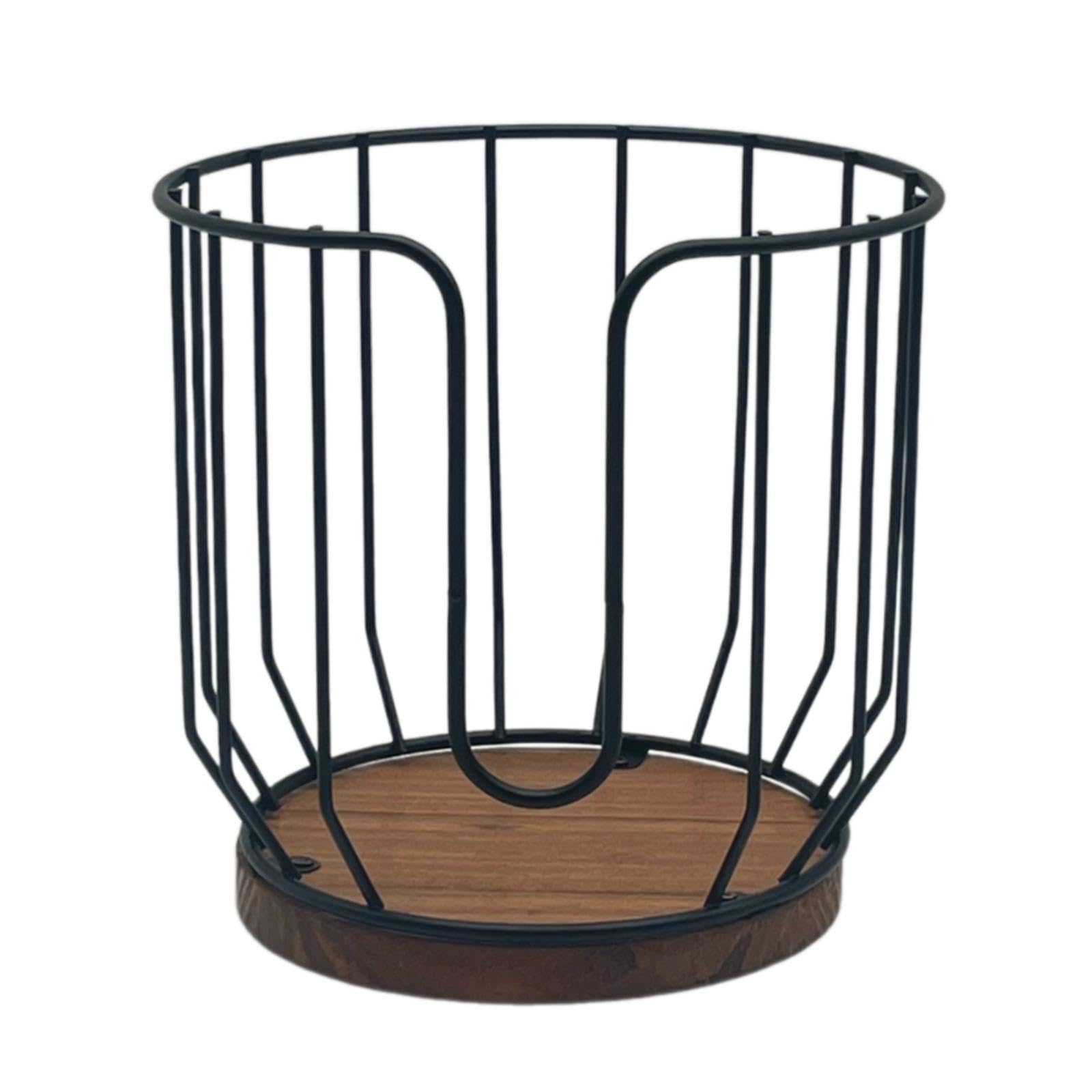 Stainless Steel Coffee Filter Holder & Storage Rack - Large Black Basket Container for Drip Coffee Filters and Pods - Perfect for Kitchen Countertop, Travel, and Home Decor Organization