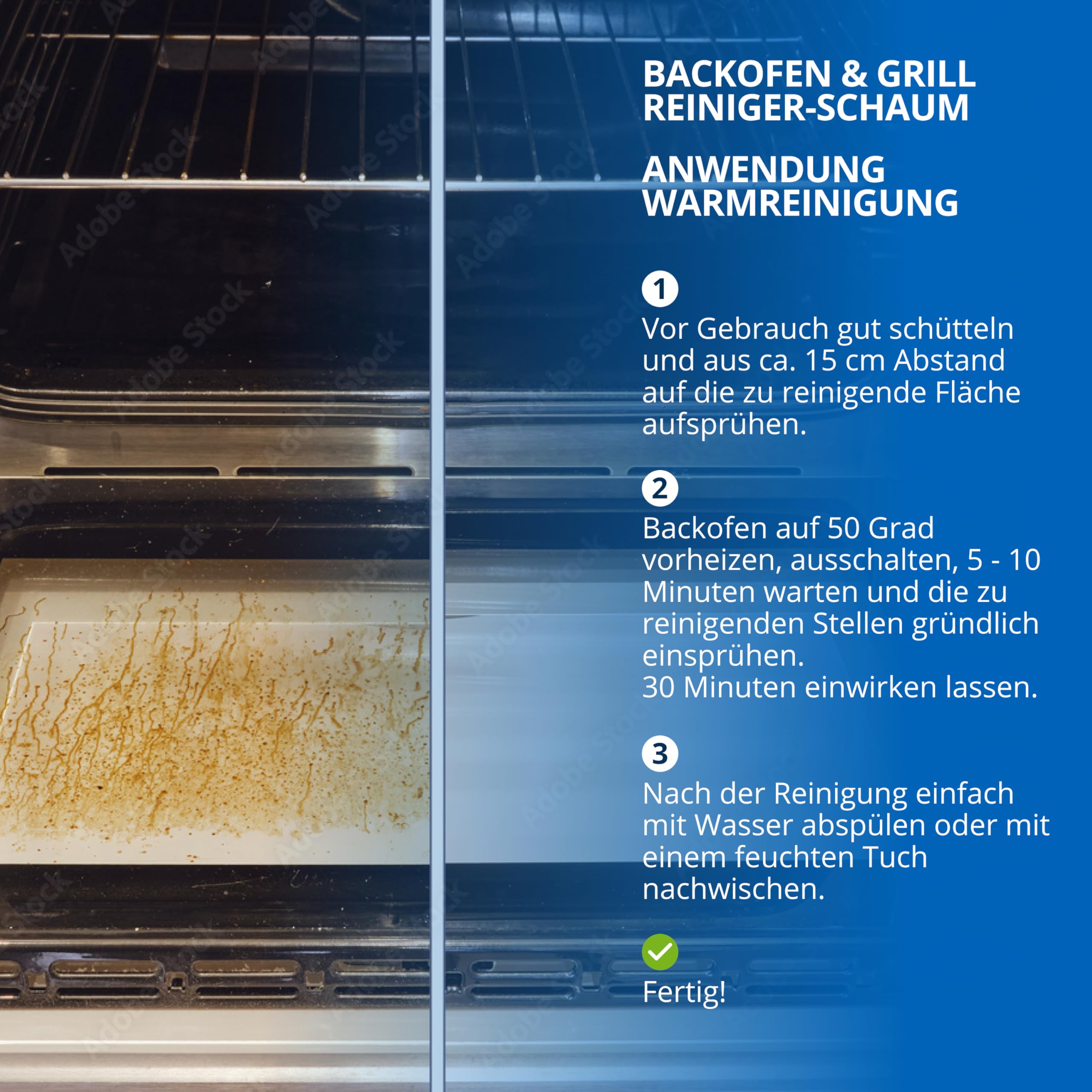 SPEEDAP Oven and Grill Cleaner 500ml - Powerful Foam Degreaser for Ovens, Grills, Stovetops, Ceramic Hobs & Fireplace Glass - Made in Germany - Ideal for Deep Cleaning Kitchen Appliances & BBQ Maintenance