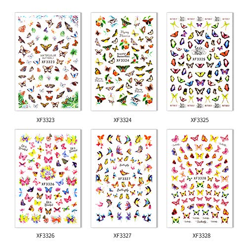 Butterfly Nail Stickers for Women & Kids - DIY Nail Art Decals, Manicure Set for Home & Party Nail Decoration