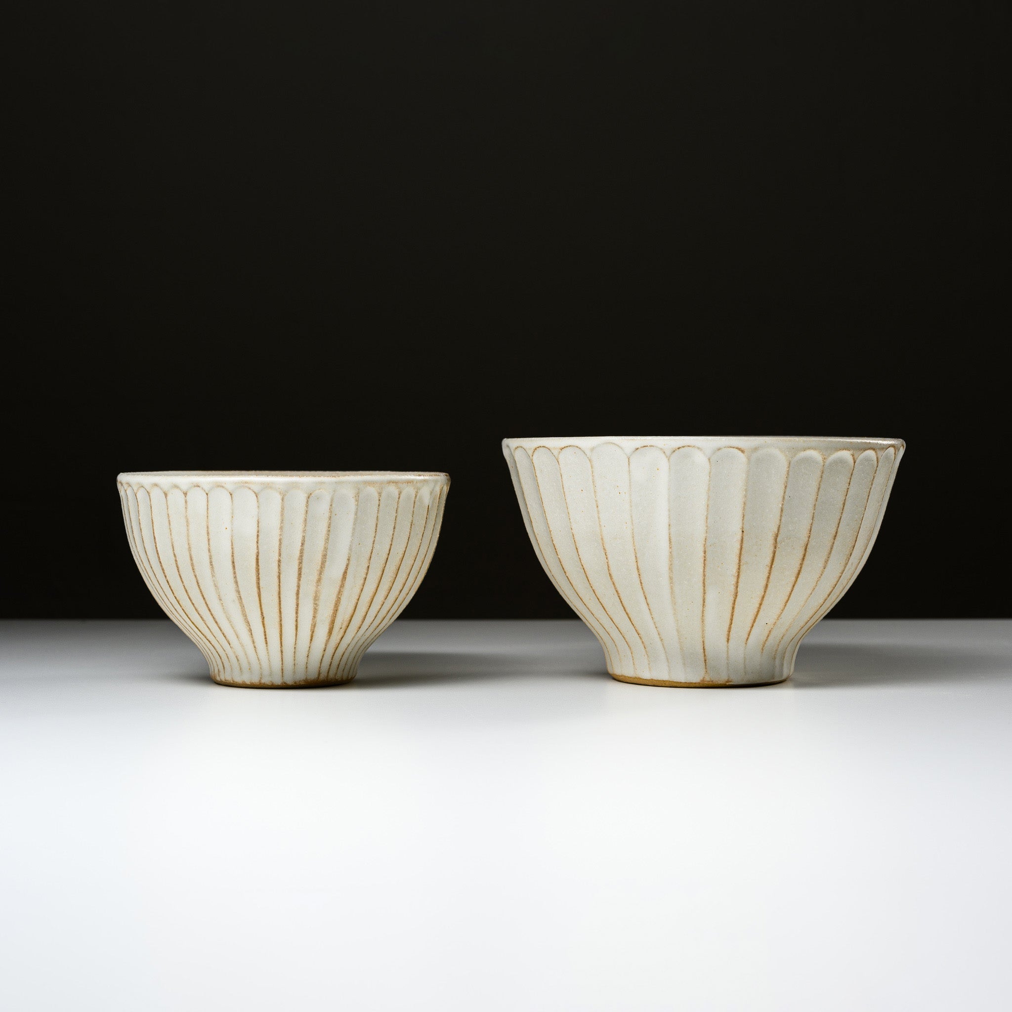 Wakasama Kiln Kinari Donburi Rice Bowl - Handcrafted Ceramic Donburi Bowl Set, 2 Sizes (Small & Large) - Perfect for Japanese Ramen, Udon, Rice Dishes & Home Dining